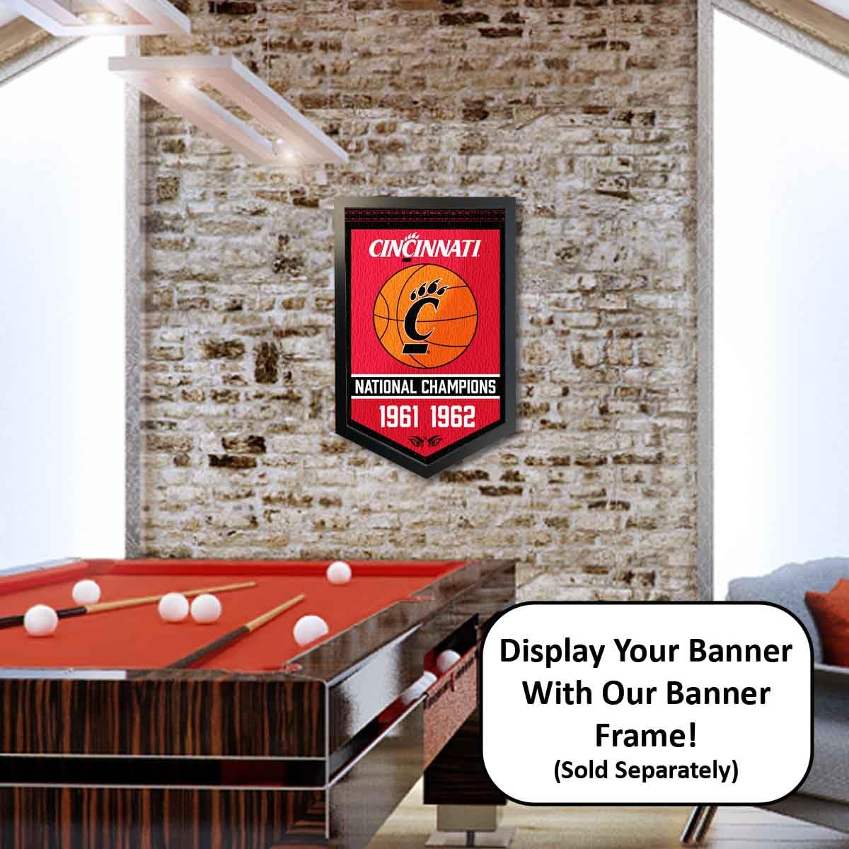 Cincinnati Bearcats Basketball National Champions Banner - Sports Collectibles, Sports Memorabilia, Sports Fan Shop, Sports Gifts