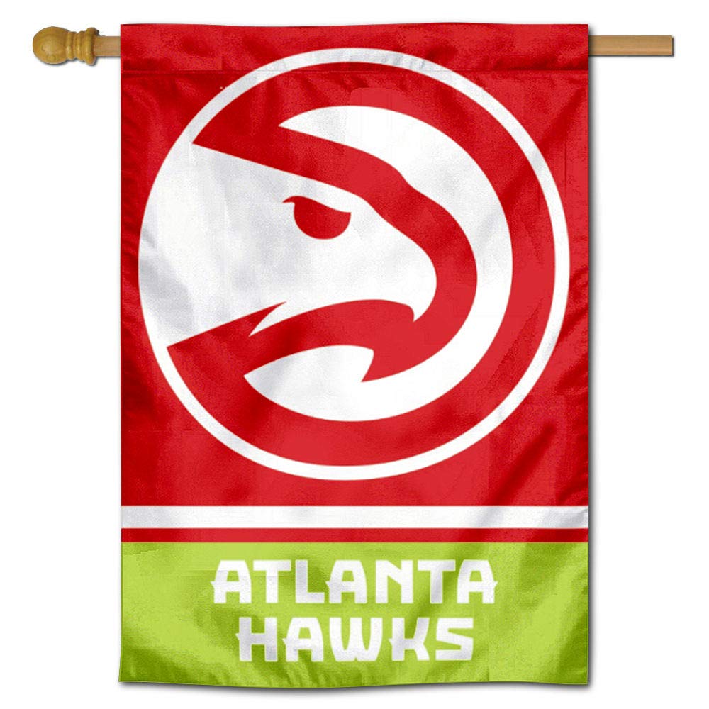 WinCraft Atlanta Hawks Double Sided House Banner Flag - Sports Collectibles, Sports Memorabilia, Sports Fan Shop, Sports Gifts