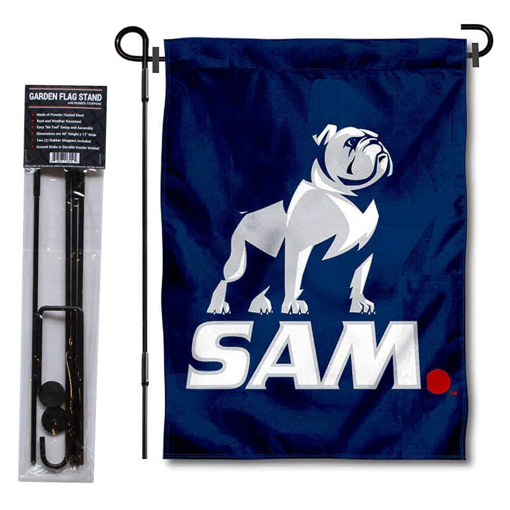 College Flags & Banners Co. Samford New Logo SAM Garden Flag and Flag Stand Pole Holder Set - Sports Collectibles, Sports Memorabilia, Sports Fan Shop, Sports Gifts
