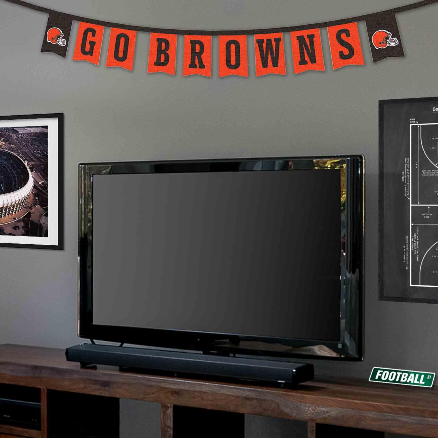 WinCraft Cleveland Browns Banner String Pennant Flags - Sports Collectibles, Sports Memorabilia, Sports Fan Shop, Sports Gifts