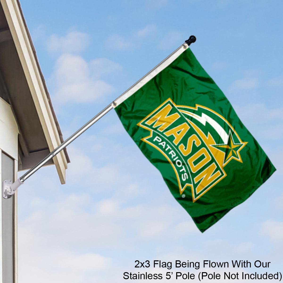 College Flags & Banners Co. George Mason Patriots 2x3 Foot Flag - Sports Collectibles, Sports Memorabilia, Sports Fan Shop, Sports Gifts