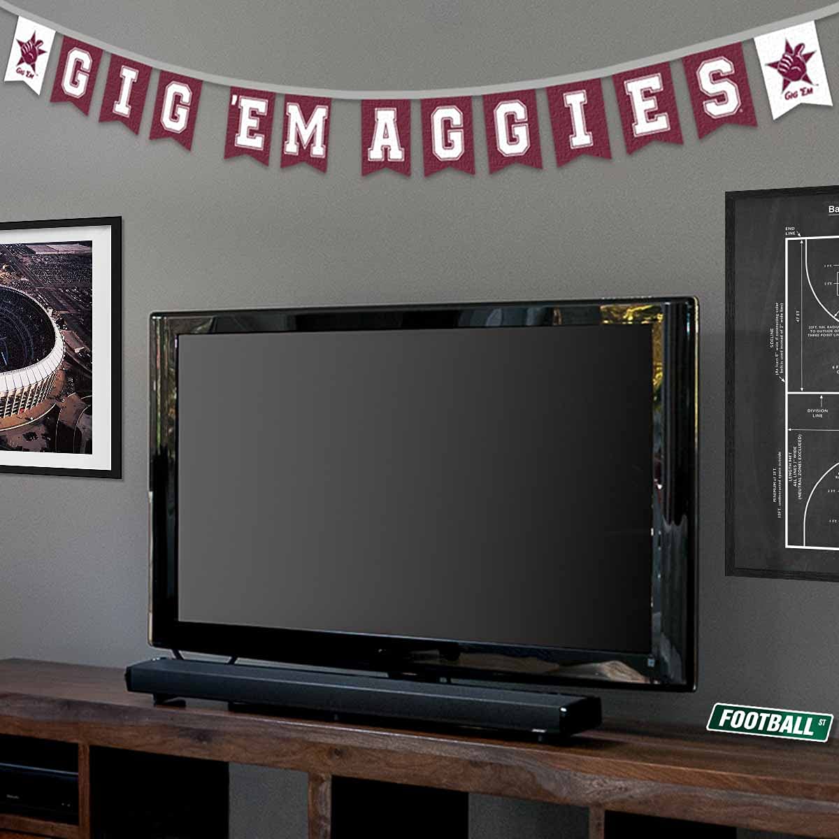 Texas A&M Aggies Banner String Pennant Flags - Sports Collectibles, Sports Memorabilia, Sports Fan Shop, Sports Gifts
