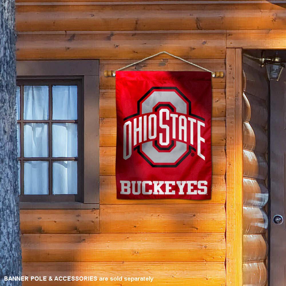 Ohio State Buckeyes Athletic Logo House Flag Banner - Sports Collectibles, Sports Memorabilia, Sports Fan Shop, Sports Gifts