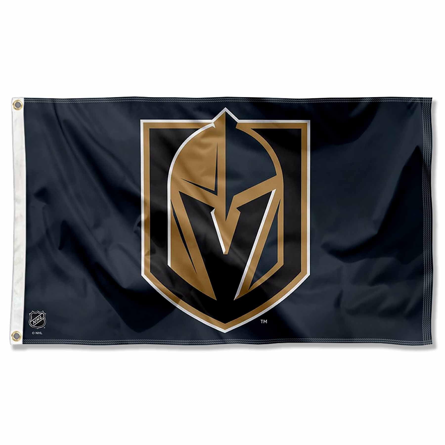 WinCraft Vegas Golden Knights Primary Logo Banner Flag - Sports Collectibles, Sports Memorabilia, Sports Fan Shop, Sports Gifts