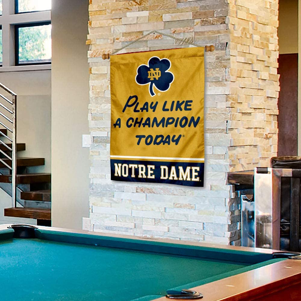 WinCraft Irish Banner with Hanging Pole - Sports Collectibles, Sports Memorabilia, Sports Fan Shop, Sports Gifts