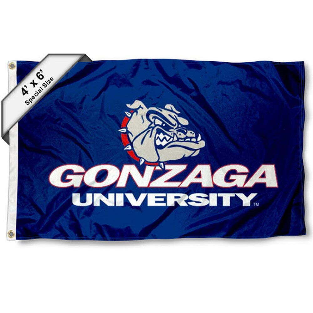 College Flags & Banners Co. Gonzaga Bulldogs 4 ft x 6 ft Flag - Sports Collectibles, Sports Memorabilia, Sports Fan Shop, Sports Gifts