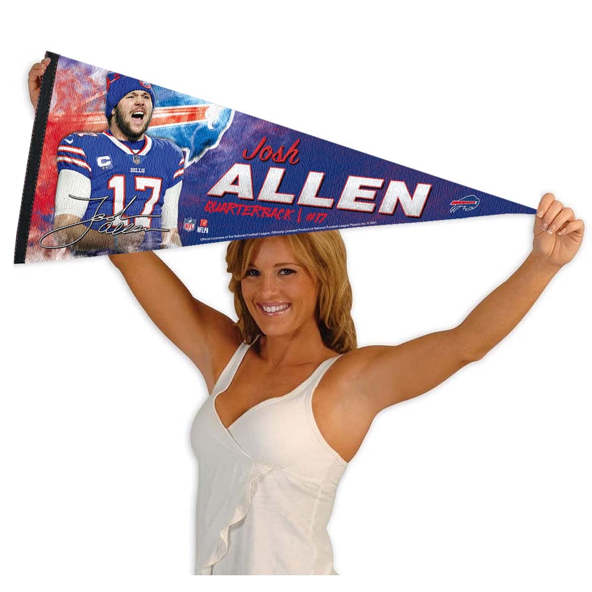 WinCraft Buffalo Bills Allen Pennant Banner Flag - Sports Collectibles, Sports Memorabilia, Sports Fan Shop, Sports Gifts