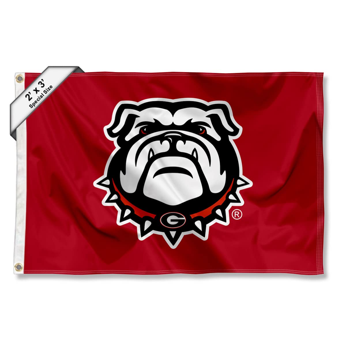 College Flags & Banners Co. Georgia Bulldogs Small 2x3 Foot Flag - Sports Collectibles, Sports Memorabilia, Sports Fan Shop, Sports Gifts