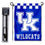 College Flags & Banners Co. Kentucky Wildcats Checkered Logo Garden Flag and Pole Holder Set - Sports Collectibles, Sports Memorabilia, Sports Fan Shop, Sports Gifts