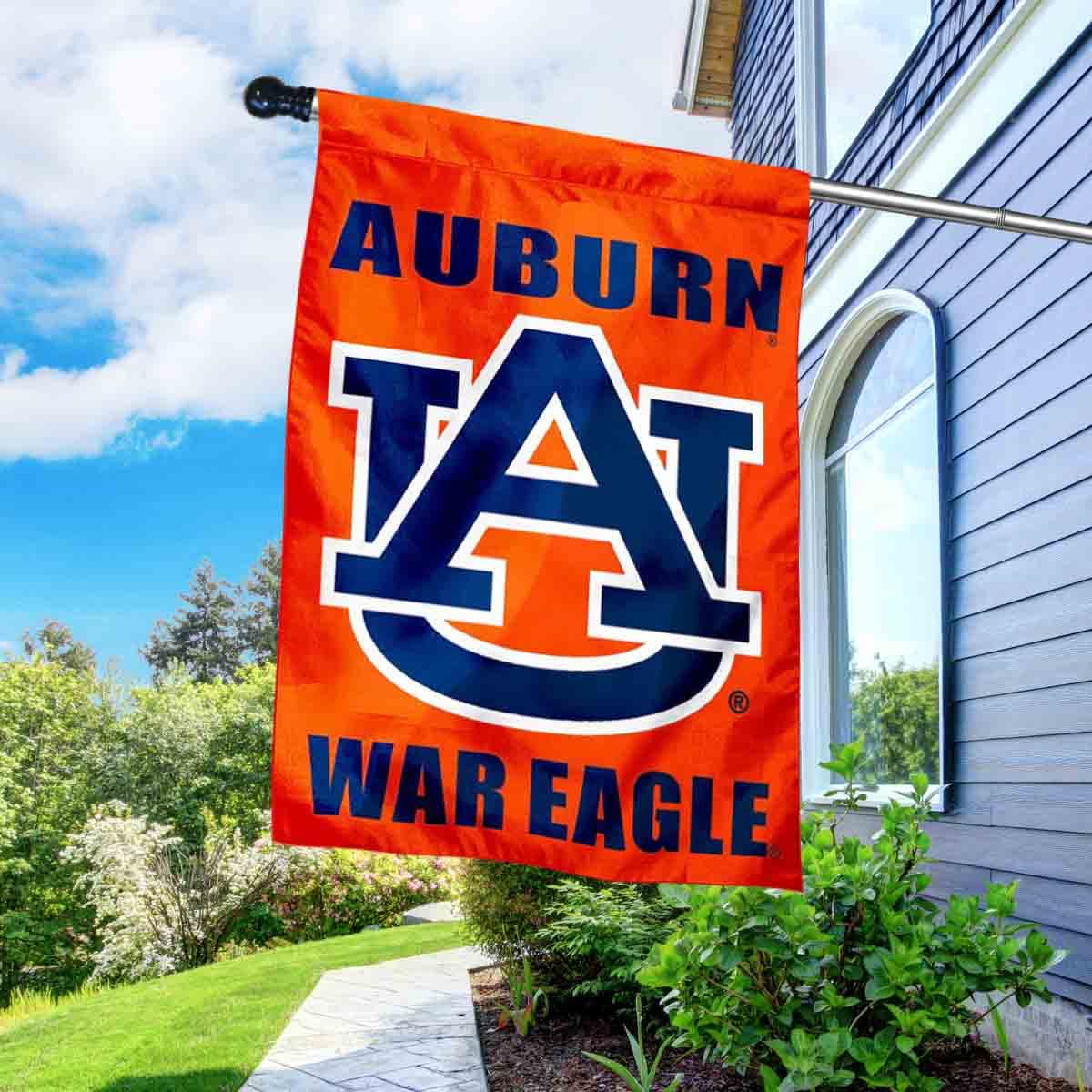 College Flags & Banners Co. Auburn War Eagle with Flag Pole Set - Sports Collectibles, Sports Memorabilia, Sports Fan Shop, Sports Gifts