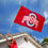 College Flags & Banners Co. Ohio State Flag OSU Buckeye Flag - Sports Collectibles, Sports Memorabilia, Sports Fan Shop, Sports Gifts