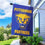 College Flags & Banners Co. Pittsburgh Panthers Logo Double Sided House Flag with Flag Pole Set - Sports Collectibles, Sports Memorabilia, Sports Fan Shop, Sports Gifts