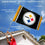 WinCraft Pittsburgh Steelers Flag Pole and Bracket Kit - Sports Collectibles, Sports Memorabilia, Sports Fan Shop, Sports Gifts