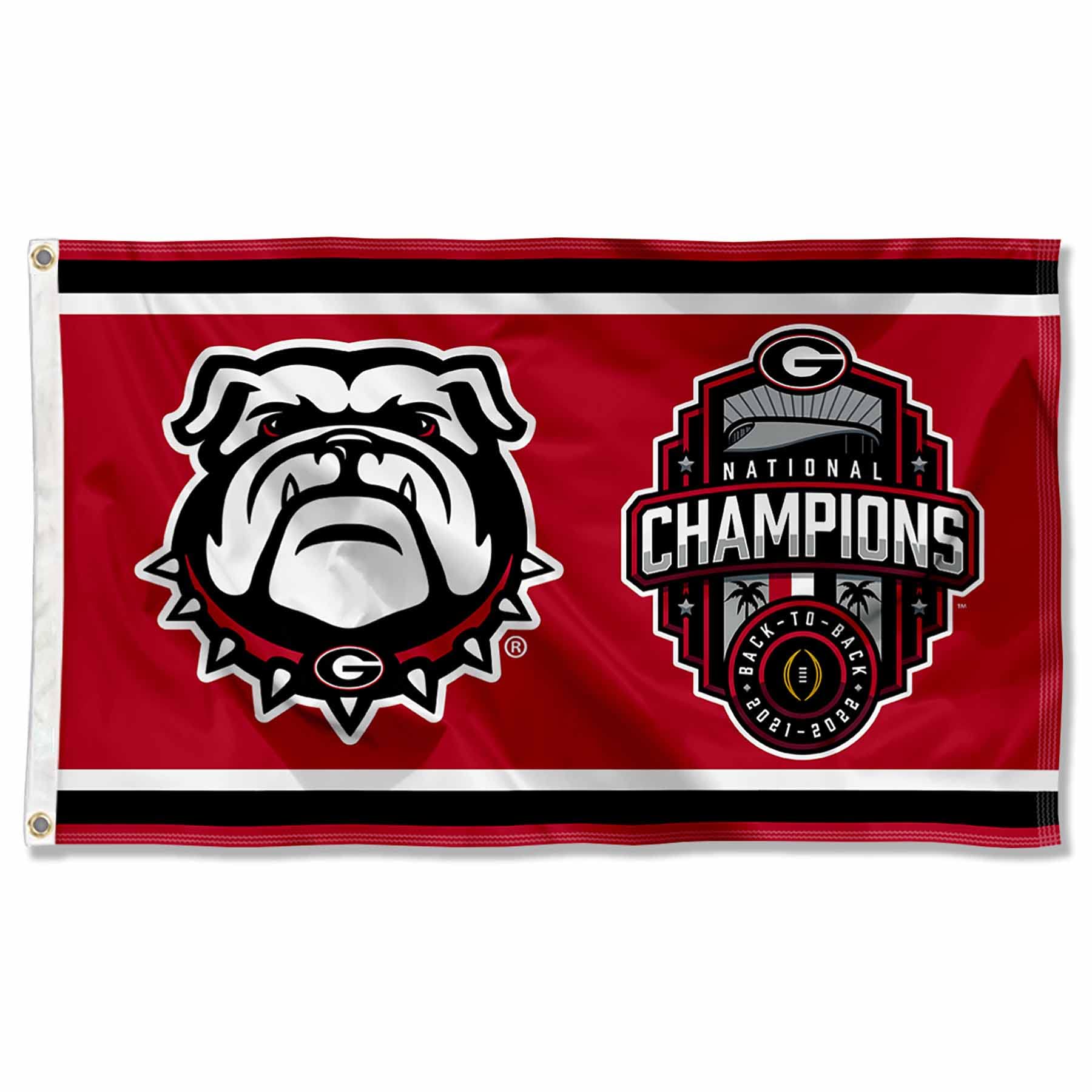 Georgia Bulldogs 2022 College Football National Champions Banner Flag - Sports Collectibles, Sports Memorabilia, Sports Fan Shop, Sports Gifts