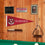 College Flags & Banners Co. Harvard Crimson Pennant Flag and Wall Tack Mount Pads - Sports Collectibles, Sports Memorabilia, Sports Fan Shop, Sports Gifts