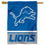 WinCraft Detroit Lions Double Sided House Flag - Sports Collectibles, Sports Memorabilia, Sports Fan Shop, Sports Gifts
