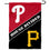 WinCraft House Divided Phillies and Pirates Double Sided Garden Flag - Sports Collectibles, Sports Memorabilia, Sports Fan Shop, Sports Gifts