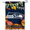 WinCraft Seattle Seahawks Fall Leaves Decorative Football Garden Flag Double Sided Banner - Sports Collectibles, Sports Memorabilia, Sports Fan Shop, Sports Gifts