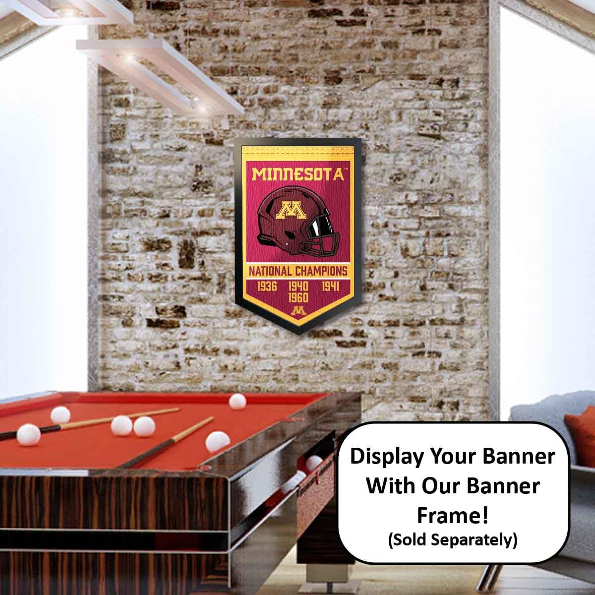 Minnesota Gophers Football National Champions Banner - Sports Collectibles, Sports Memorabilia, Sports Fan Shop, Sports Gifts