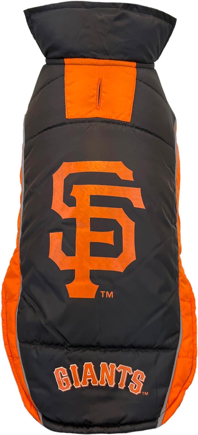 SAN FRANCISCO GIANTS PUFFER VEST Pets First - Sports Collectibles, Sports Memorabilia, Sports Fan Shop, Sports Gifts