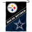 WinCraft House Divided Steelers and Cowboys Double Sided Garden Flag - Sports Collectibles, Sports Memorabilia, Sports Fan Shop, Sports Gifts