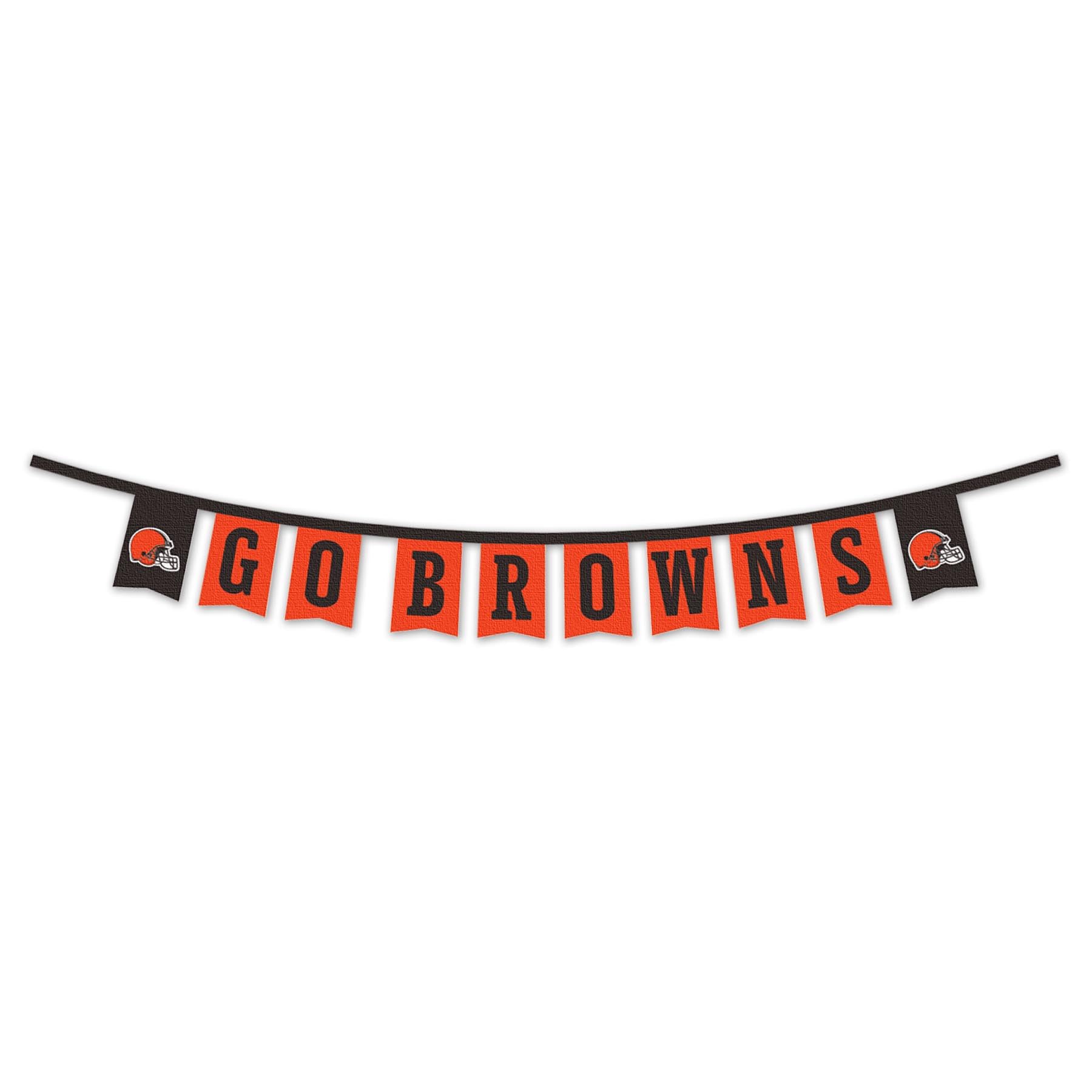 WinCraft Cleveland Browns Banner String Pennant Flags - Sports Collectibles, Sports Memorabilia, Sports Fan Shop, Sports Gifts