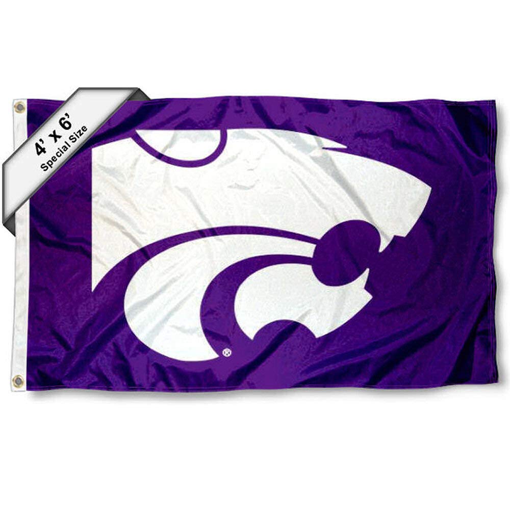College Flags & Banners Co. KSU Wildcats 4 ft x 6 ft Flag - Sports Collectibles, Sports Memorabilia, Sports Fan Shop, Sports Gifts