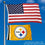 WinCraft Pittsburgh Steelers 2x3 Feet Flag - Sports Collectibles, Sports Memorabilia, Sports Fan Shop, Sports Gifts