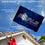 College Flags & Banners Co. Queens Royals Flag and Pole Bracket Mount Bundle - Sports Collectibles, Sports Memorabilia, Sports Fan Shop, Sports Gifts