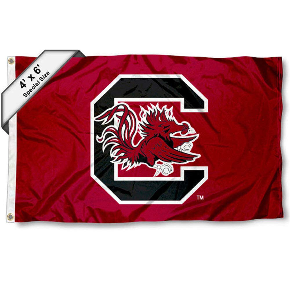 College Flags & Banners Co. USC Gamecocks 4 ft x 6 ft Flag - Sports Collectibles, Sports Memorabilia, Sports Fan Shop, Sports Gifts