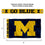 College Flags & Banners Co. Michigan Team University Wolverines Printed Header 3x5 Foot Banner Flag - Sports Collectibles, Sports Memorabilia, Sports Fan Shop, Sports Gifts