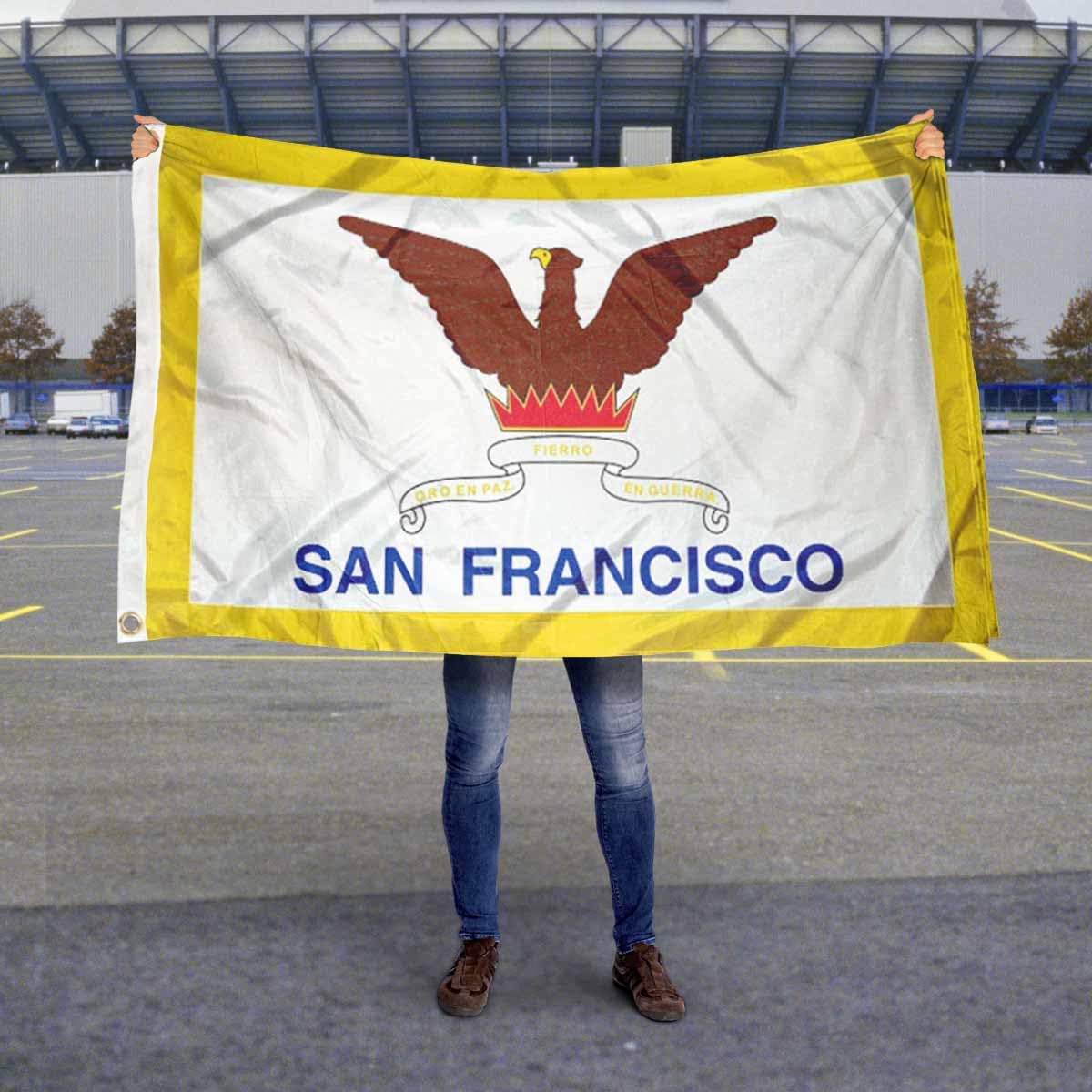 Sports Flags Pennants Company City of San Francisco Flag 3x5 Foot Banner - Sports Collectibles, Sports Memorabilia, Sports Fan Shop, Sports Gifts