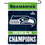 Seattle Seahawks Super Bowl LX Champions Yard Garden Banner Flag - Sports Gifts, Sports Memorabilia, Sports Collectibles, Fan Shop