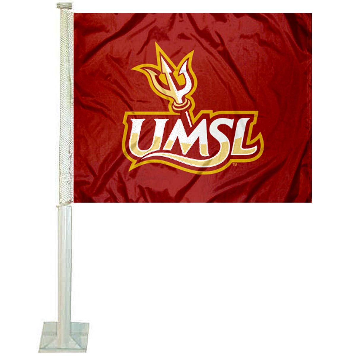 College Flags & Banners Co. Missouri St. Louis Tritons Car Flag - Sports Collectibles, Sports Memorabilia, Sports Fan Shop, Sports Gifts