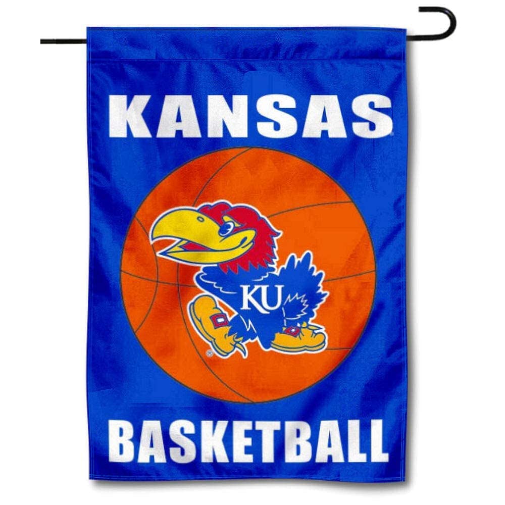 Kansas KU Jayhawks Basketball Garden Banner and USA Flag Stand Pole Holder Set - Sports Collectibles, Sports Memorabilia, Sports Fan Shop, Sports Gifts