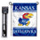 College Flags & Banners Co. Kansas Jayhawks Garden Flag with Stand Holder - Sports Collectibles, Sports Memorabilia, Sports Fan Shop, Sports Gifts