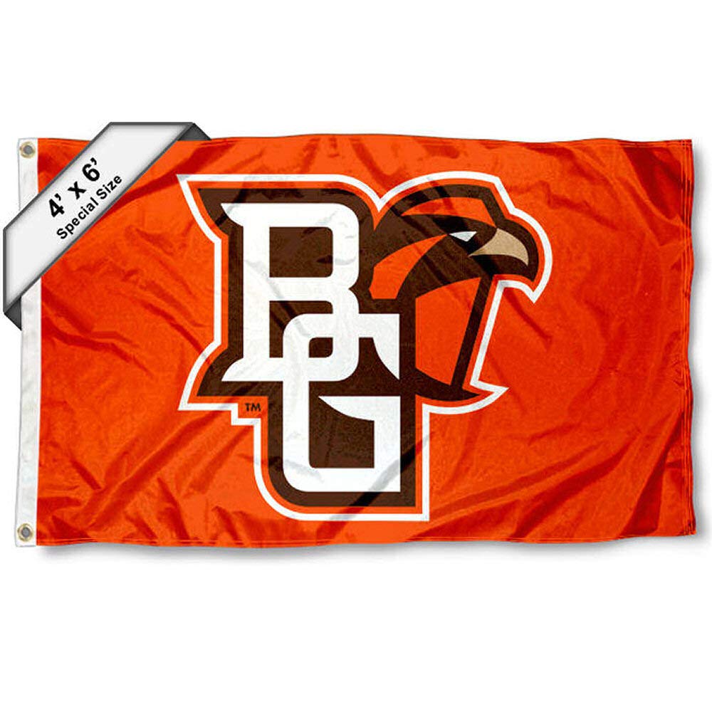 College Flags & Banners Co. BGSU Falcons 4 ft x 6 ft Flag - Sports Collectibles, Sports Memorabilia, Sports Fan Shop, Sports Gifts