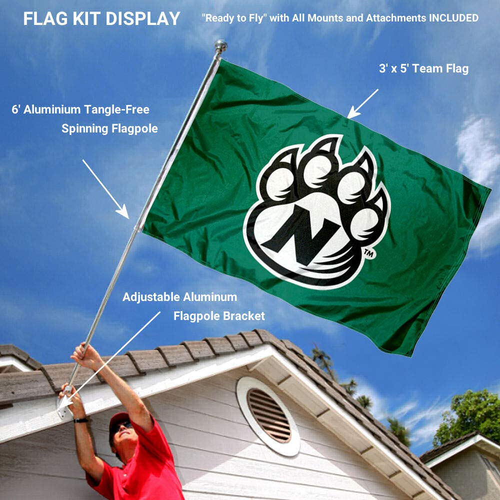 Northwest Missouri State University Flag and Pole Bracket Mount Bundle - Sports Collectibles, Sports Memorabilia, Sports Fan Shop, Sports Gifts
