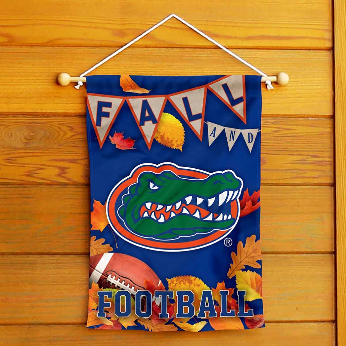 College Flags & Banners Co. Florida Gators Fall Leaves Football Season Garden Yard Flag - Sports Collectibles, Sports Memorabilia, Sports Fan Shop, Sports Gifts
