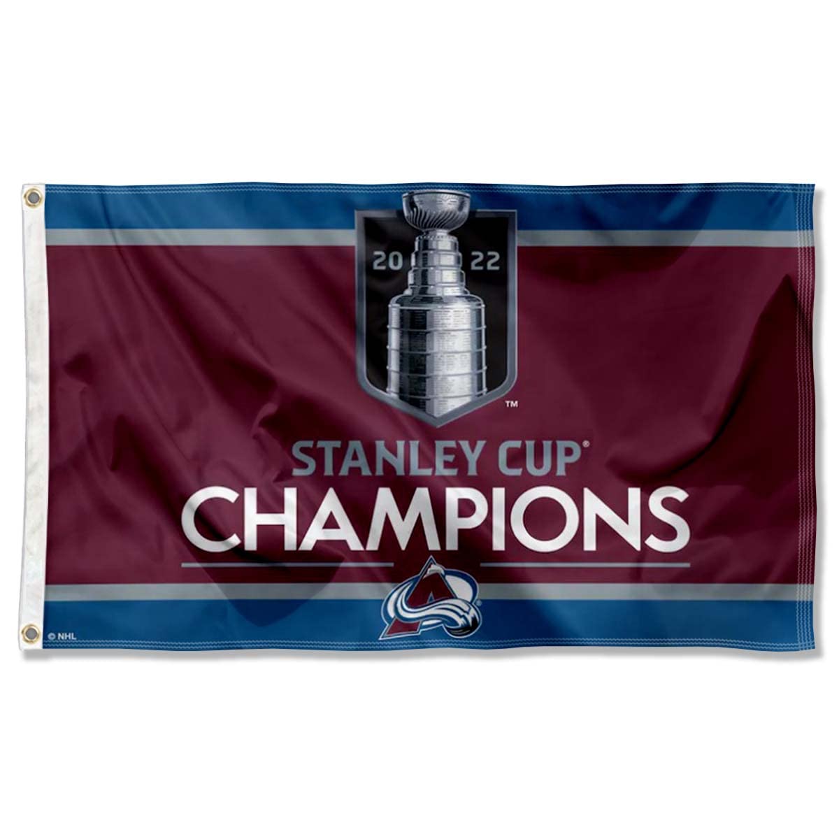 WinCraft Colorado Avalanche 2022 Stanley Cup Hockey Champions Grommet Flag - Sports Collectibles, Sports Memorabilia, Sports Fan Shop, Sports Gifts