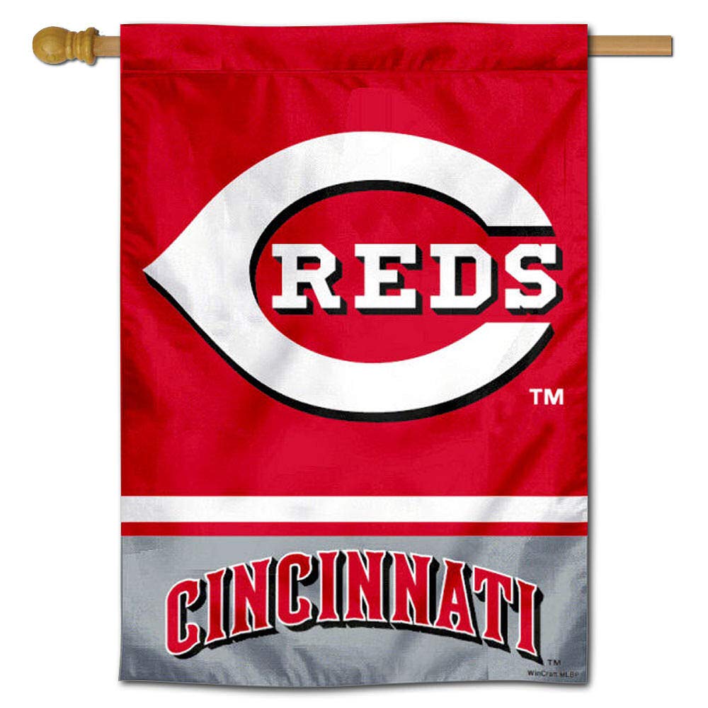Cincinnati Reds Double Sided House Flag - Sports Collectibles, Sports Memorabilia, Sports Fan Shop, Sports Gifts