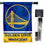 WinCraft Warriors Banner House Flag and 5 Foot Flagpole Set - Sports Collectibles, Sports Memorabilia, Sports Fan Shop, Sports Gifts