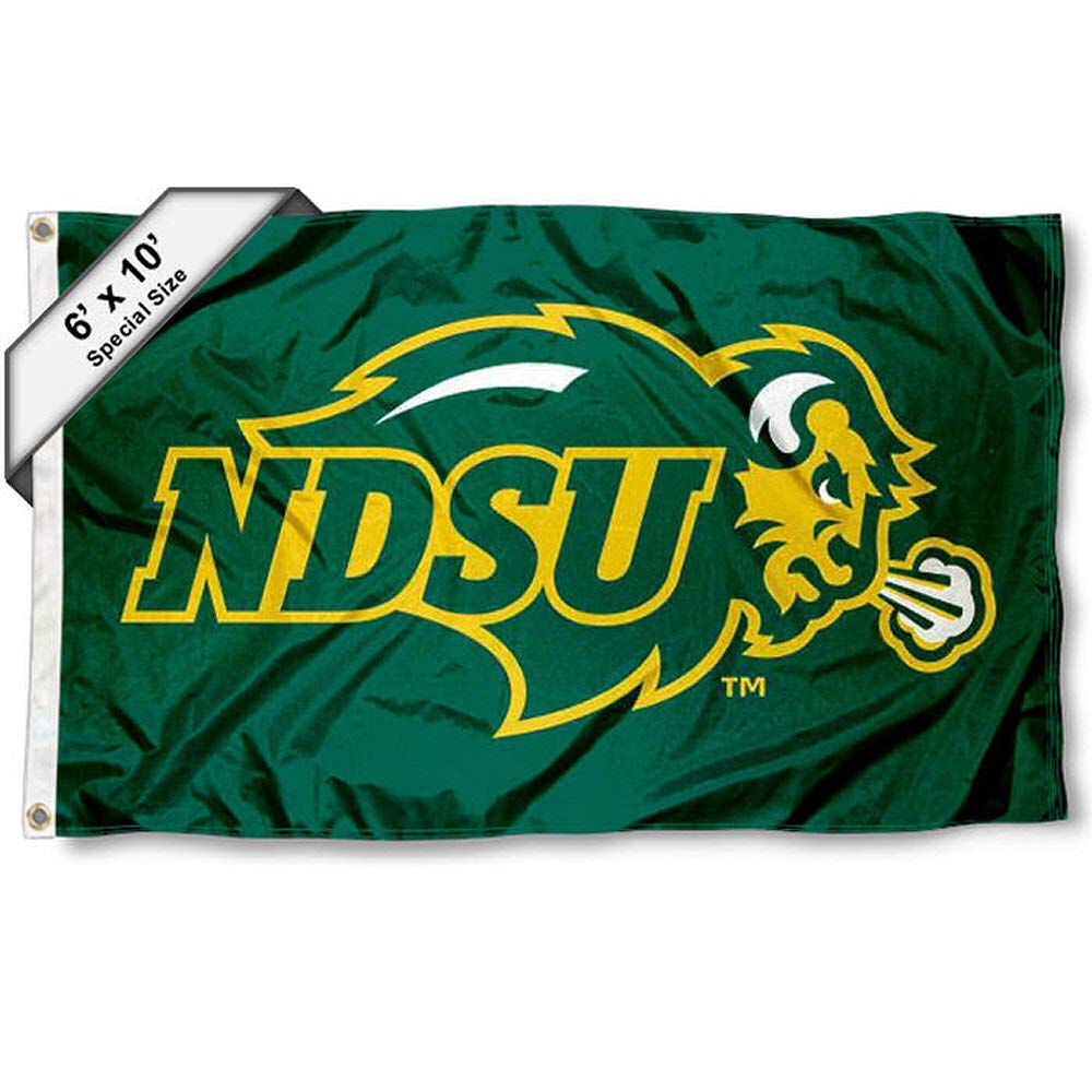 College Flags & Banners Co. North Dakota State Bison 6x10 Feet Flag - Sports Collectibles, Sports Memorabilia, Sports Fan Shop, Sports Gifts