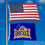 Drexel Dragons Small 2'x3' Flag and USA 3x5 Flag Set - Sports Collectibles, Sports Memorabilia, Sports Fan Shop, Sports Gifts