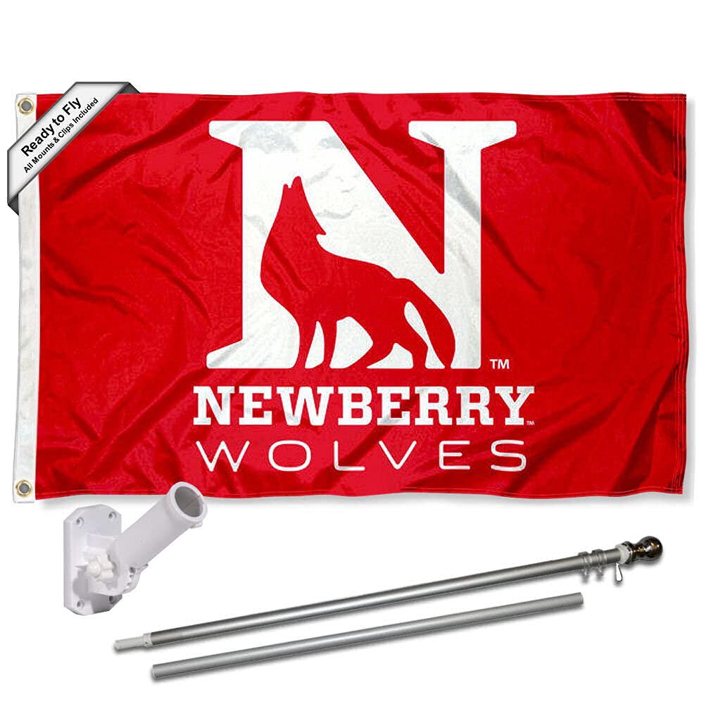 Newberry College Flag and Pole Bracket Mount Bundle - Sports Collectibles, Sports Memorabilia, Sports Fan Shop, Sports Gifts