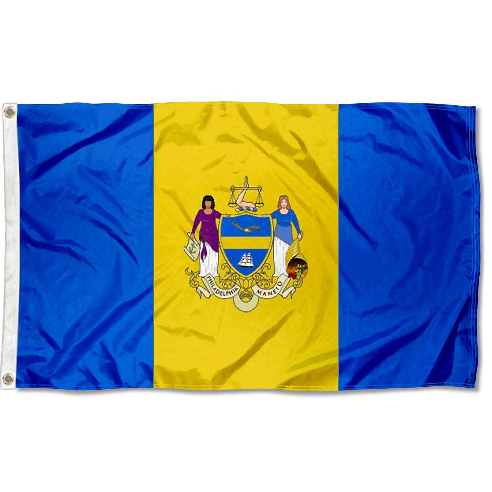 Sports Flags Pennants Company City of Philadelphia Flag 3x5 Foot Banner - Sports Collectibles, Sports Memorabilia, Sports Fan Shop, Sports Gifts
