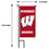 College Flags & Banners Co. Wisconsin Badgers Mini Garden and Flower Pot Flag Topper - Sports Collectibles, Sports Memorabilia, Sports Fan Shop, Sports Gifts