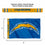 WinCraft Los Angeles Chargers Printed Header 3x5 Foot Banner Flag - Sports Collectibles, Sports Memorabilia, Sports Fan Shop, Sports Gifts