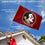 College Flags & Banners Co. Florida State Seminoles New Logo Flag with Pole and Bracket Kit - Sports Collectibles, Sports Memorabilia, Sports Fan Shop, Sports Gifts