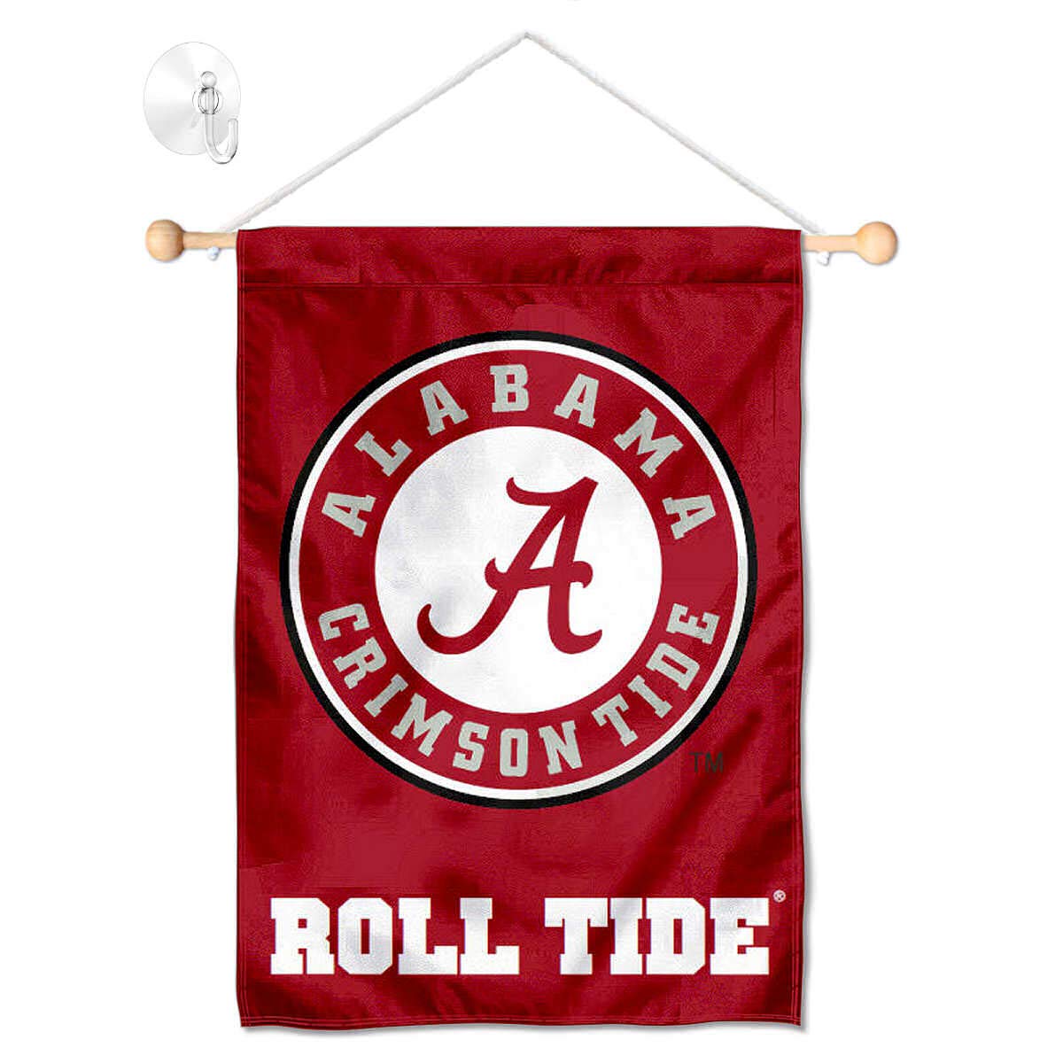 College Flags & Banners Co. Alabama Crimson Tide Banner for Windows Doors and Walls - Sports Collectibles, Sports Memorabilia, Sports Fan Shop, Sports Gifts